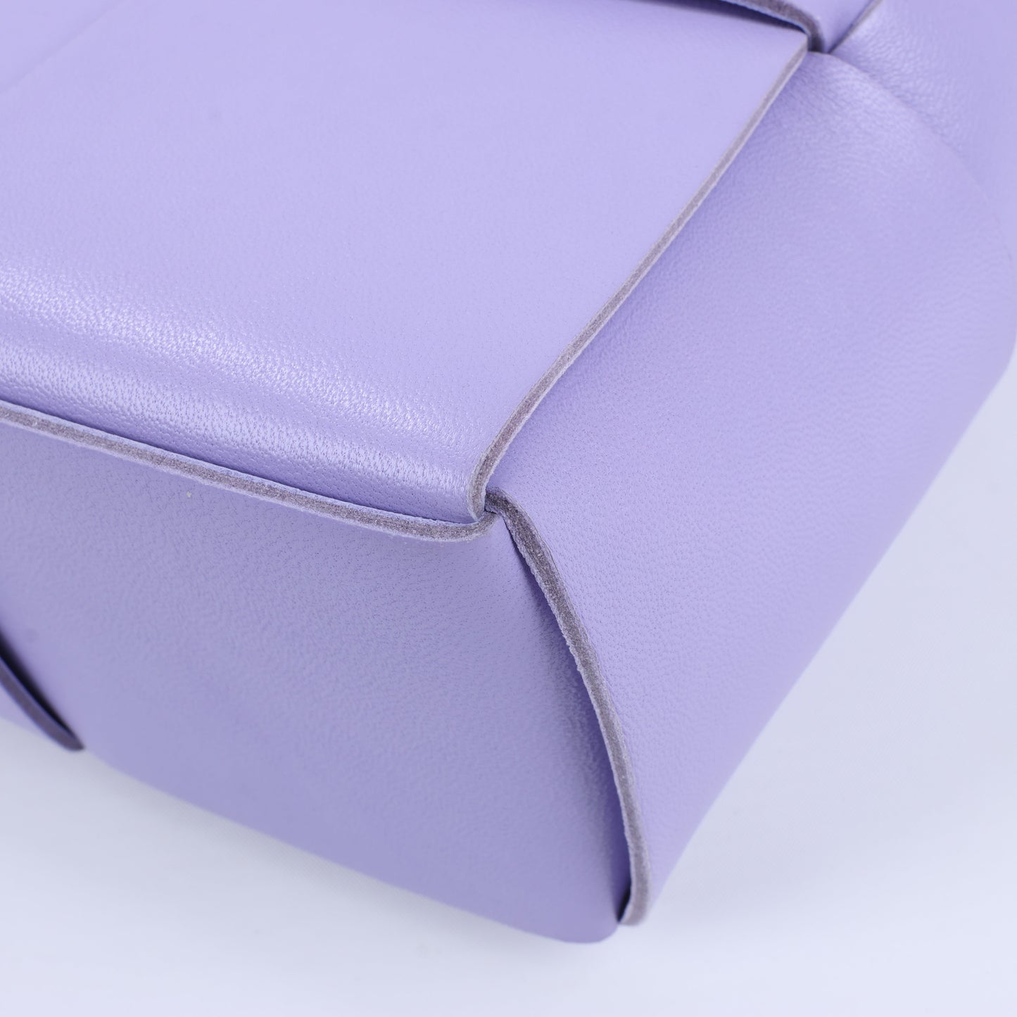 Bottega Veneta Nappa Maxi Intrecciato Small Arco 2Way Handbag in Purple