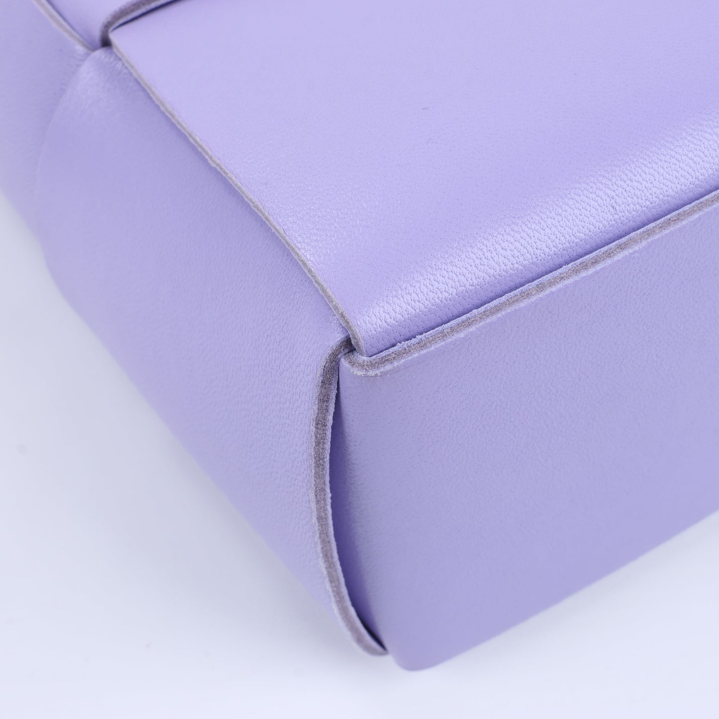 Bottega Veneta Nappa Maxi Intrecciato Small Arco 2Way Handbag in Purple