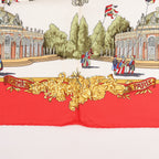 Hermès Carré 90 "SANSSOUCY" 100% Silk Scarf in Red