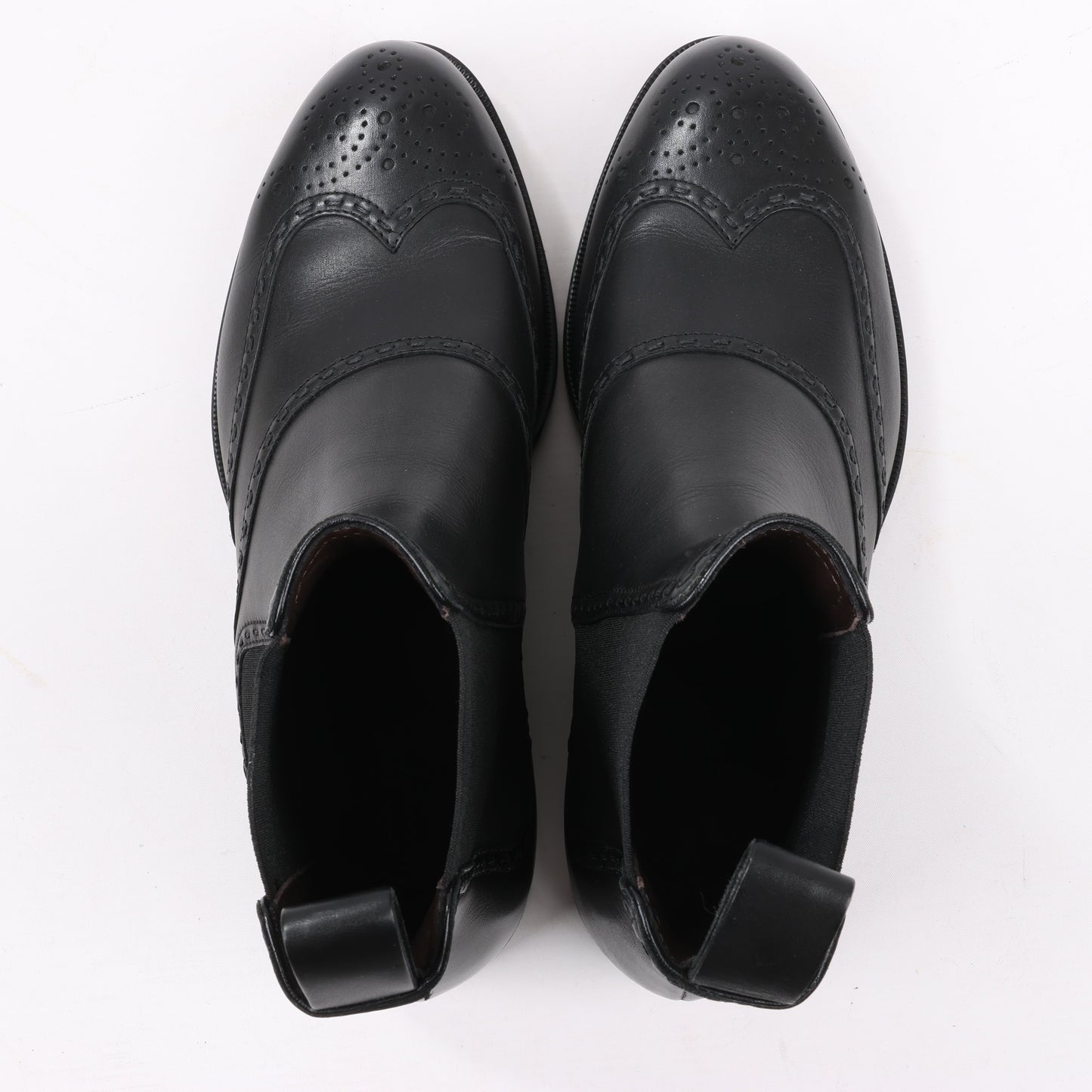 Bottega Veneta Leather x Fabric Side Gore Ankle Boots Black in Size 39