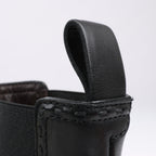 Bottega Veneta Leather x Fabric Side Gore Ankle Boots Black in Size 39