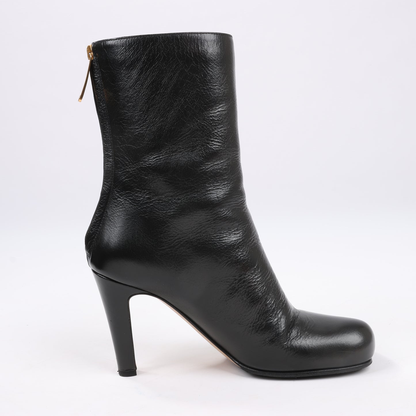 Bottines à talons Bottega Veneta LAVILLE en cuir noir, taille 38