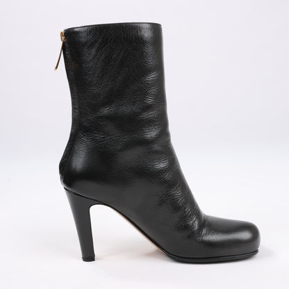 Bottines à talons Bottega Veneta LAVILLE en cuir noir, taille 38