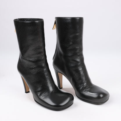 Bottines à talons Bottega Veneta LAVILLE en cuir noir, taille 38