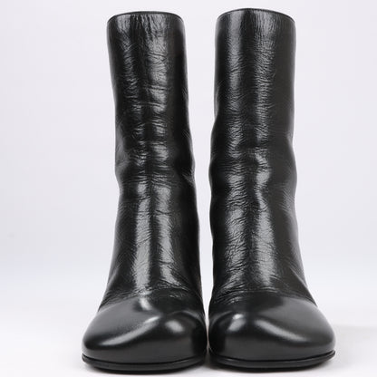 Bottines à talons Bottega Veneta LAVILLE en cuir noir, taille 38