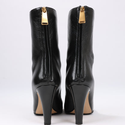 Bottines à talons Bottega Veneta LAVILLE en cuir noir, taille 38