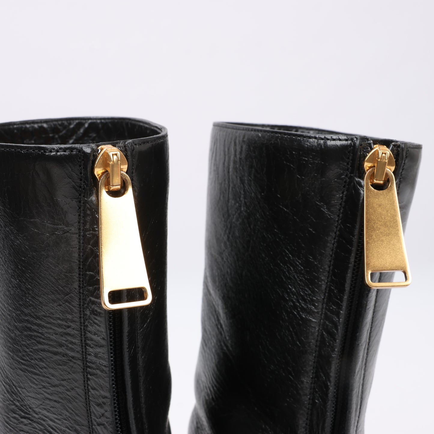 Bottines à talons Bottega Veneta LAVILLE en cuir noir, taille 38