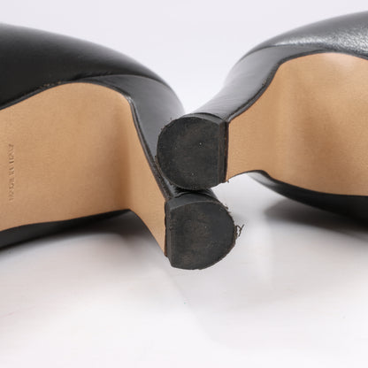 Bottines à talons Bottega Veneta LAVILLE en cuir noir, taille 38