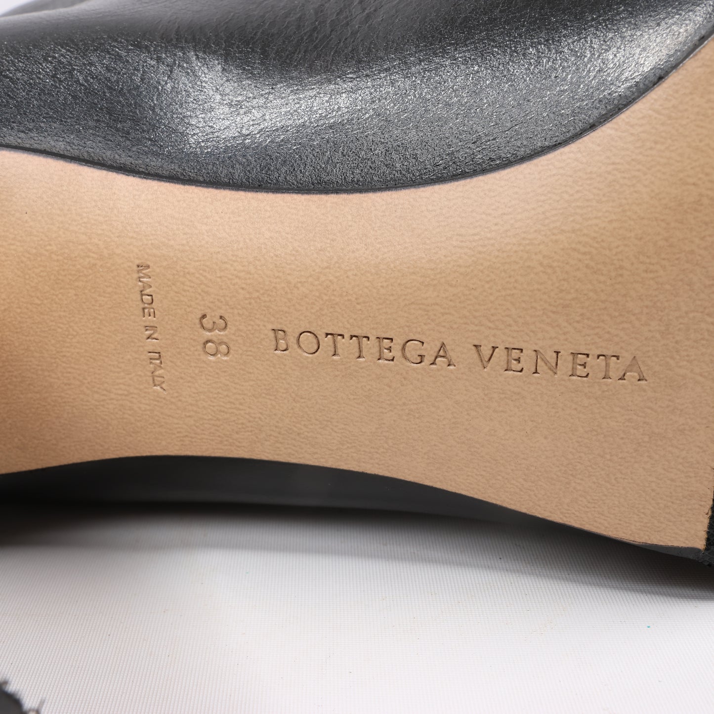 Bottines à talons Bottega Veneta LAVILLE en cuir noir, taille 38