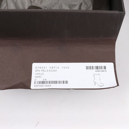 Bottines à talons Bottega Veneta LAVILLE en cuir noir, taille 38
