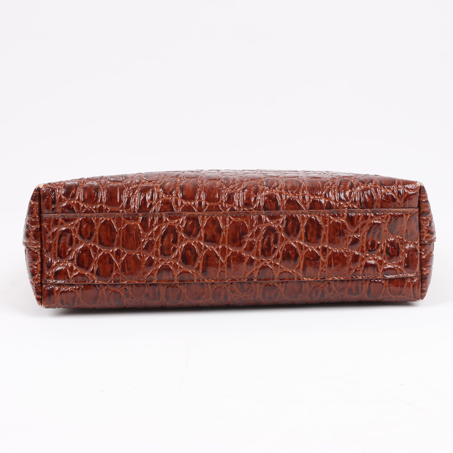 Sac à main Saint Laurent Paris Toy Shopping Mock Croc 2 voies marron 600307