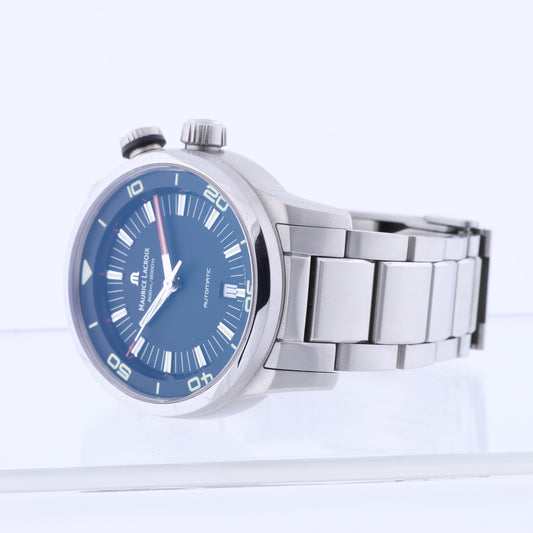 Montre Maurice Lacroix Pontos AU07707 SS AT cadran noir PT6248-SS002L-330