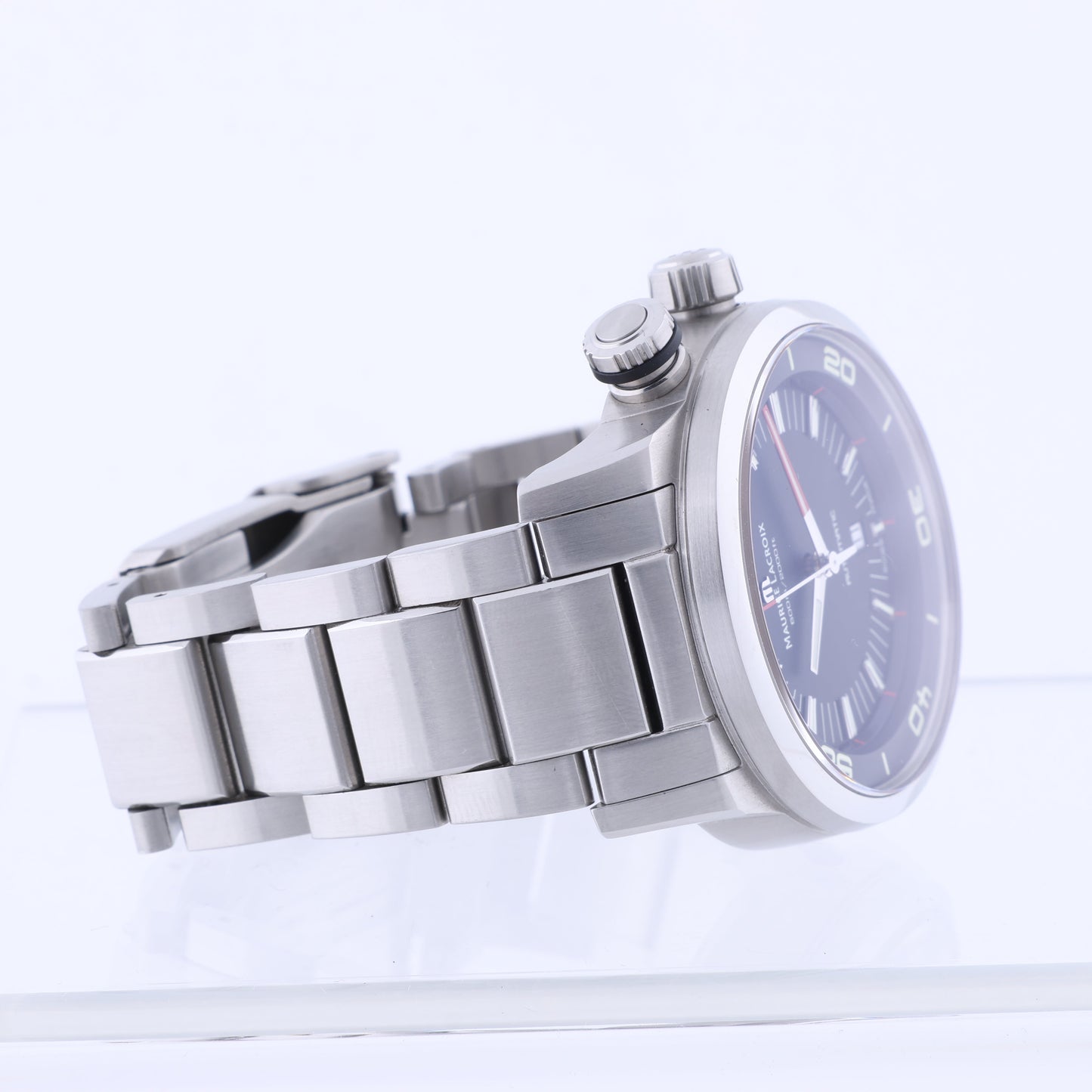 Maurice Lacroix Pontos AU07707 SS AT Black Dial PT6248-SS002L-330 Watch