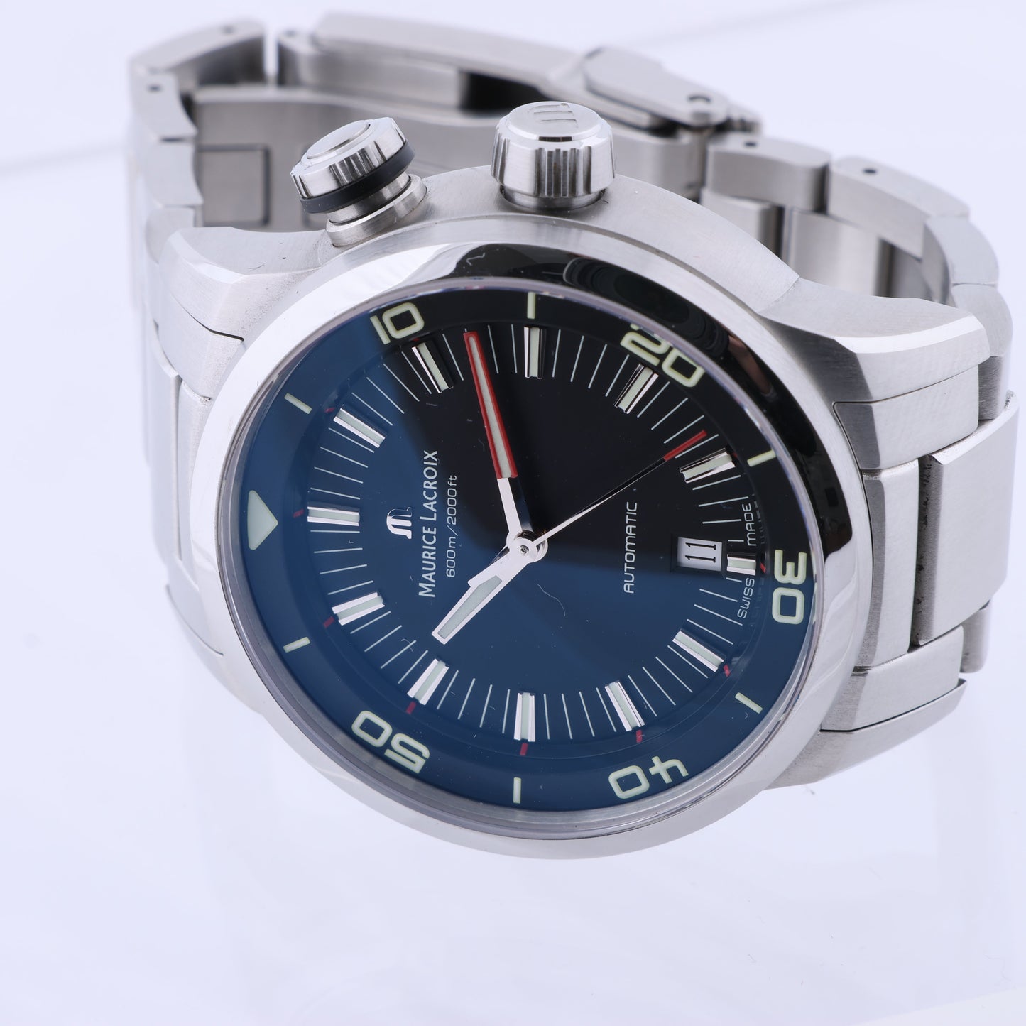 Maurice Lacroix Pontos AU07707 SS AT Black Dial PT6248-SS002L-330 Watch