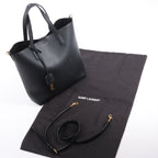 Saint Laurent Paris Toy Shopping Leather 2Way Handbag in Black