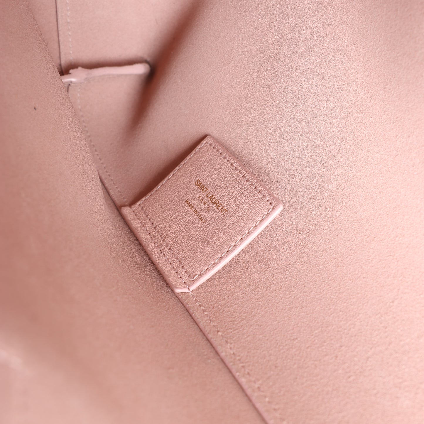 Sac à main en cuir Saint Laurent Paris Toy Shopping 2 voies, rose 498612