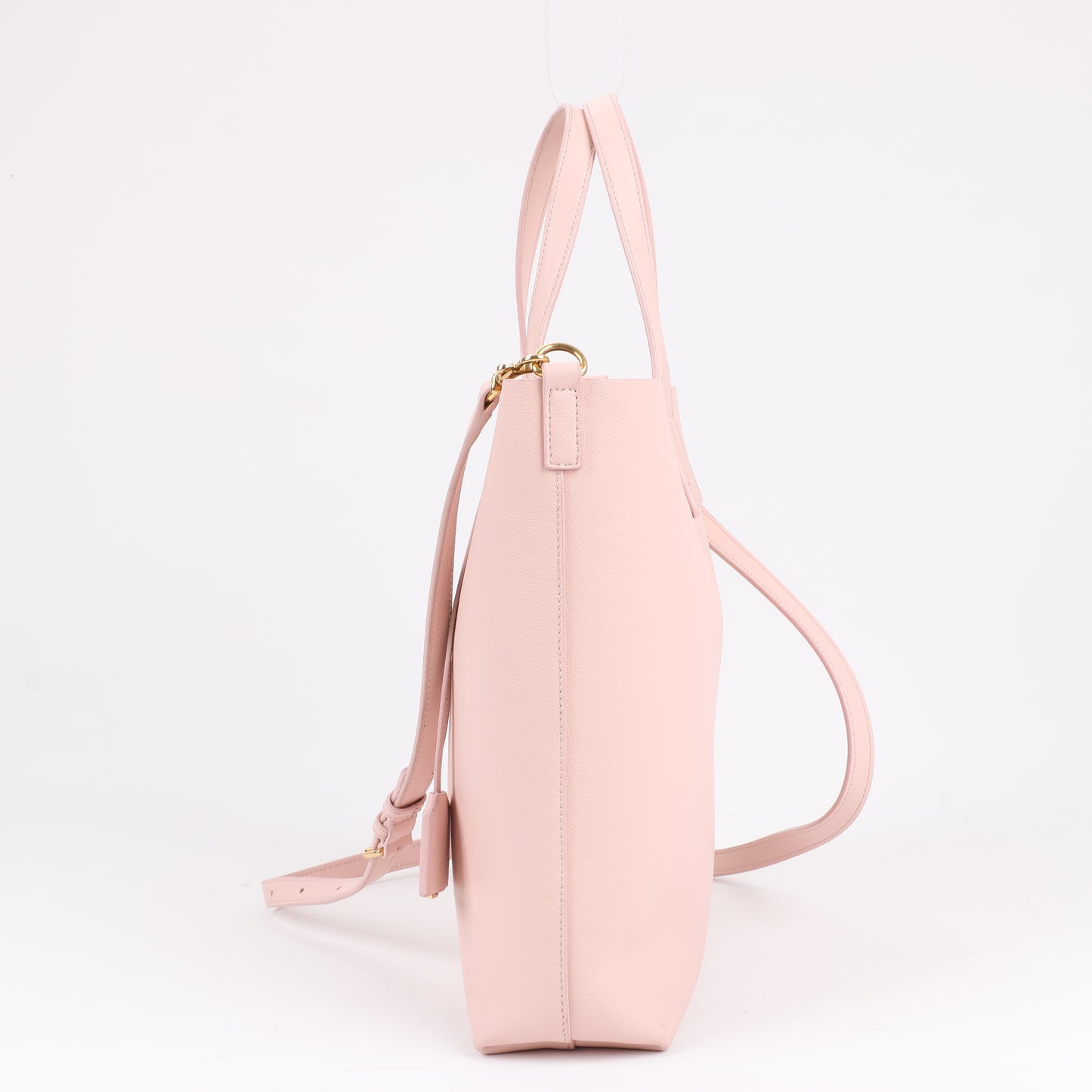 Sac à main en cuir Saint Laurent Paris Toy Shopping 2 voies, rose 498612