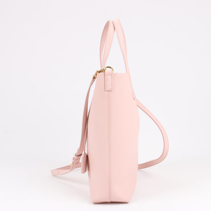 Sac à main en cuir Saint Laurent Paris Toy Shopping 2 voies, rose 498612