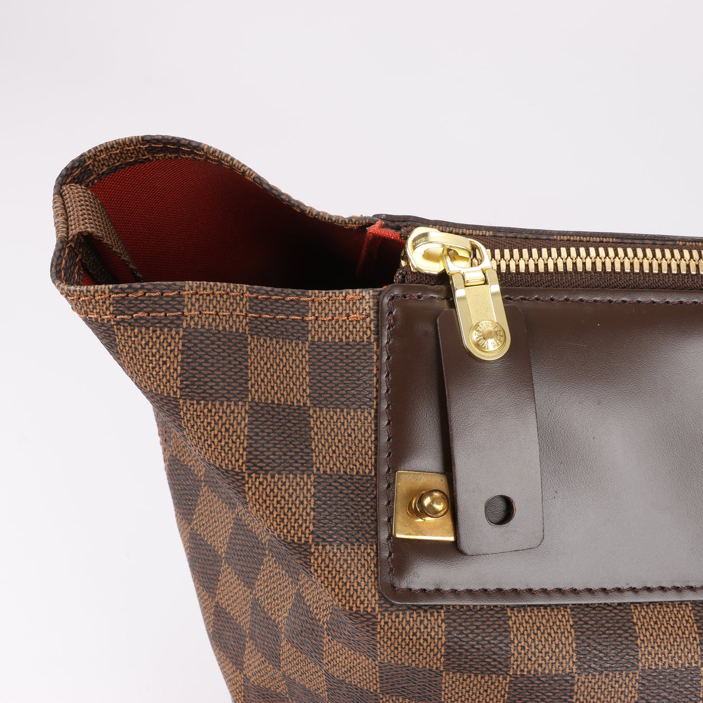 Louis Vuitton Damier Ebene Greenwich PM Handbag in Brown N41165