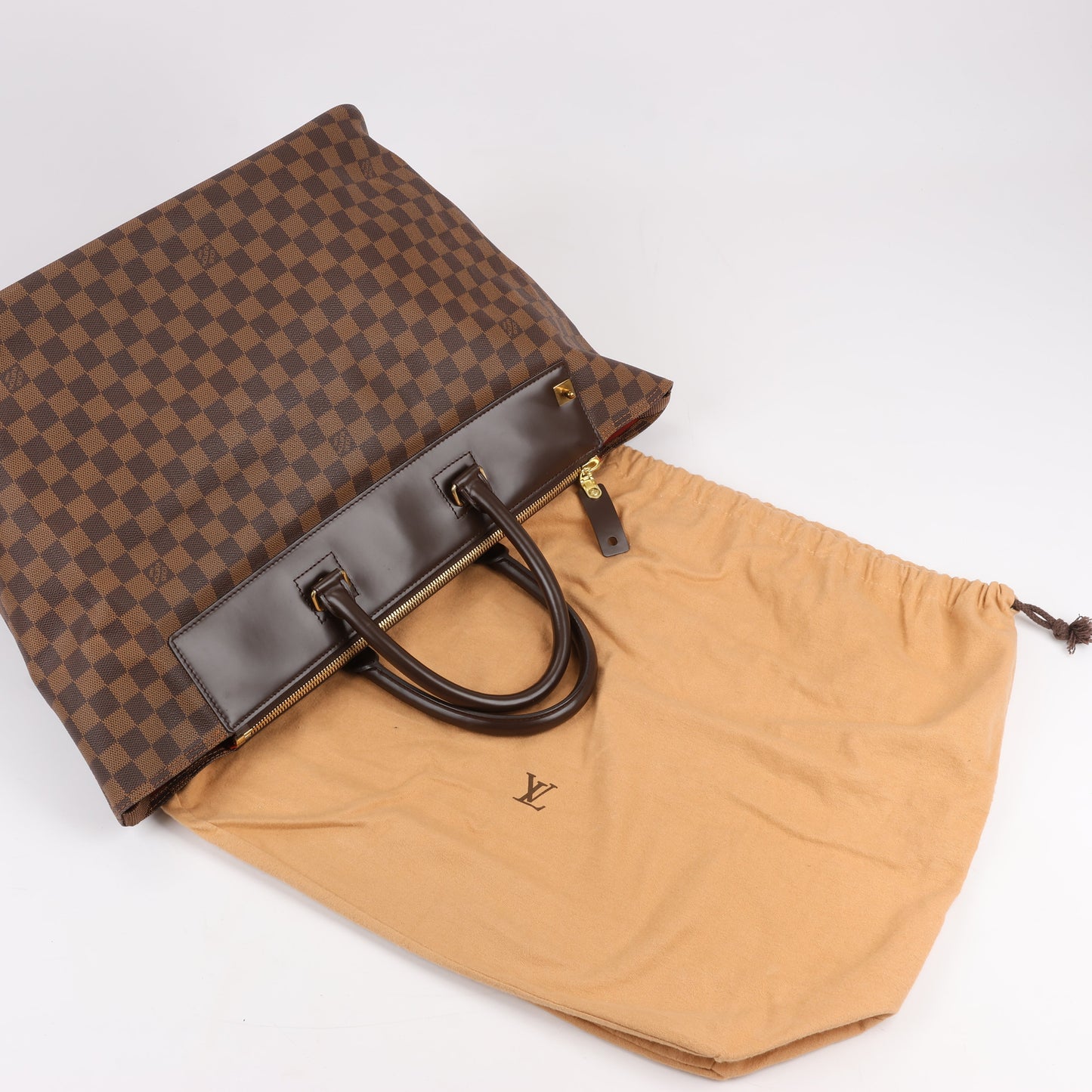 Louis Vuitton Damier Ebene Greenwich PM Handbag in Brown N41165