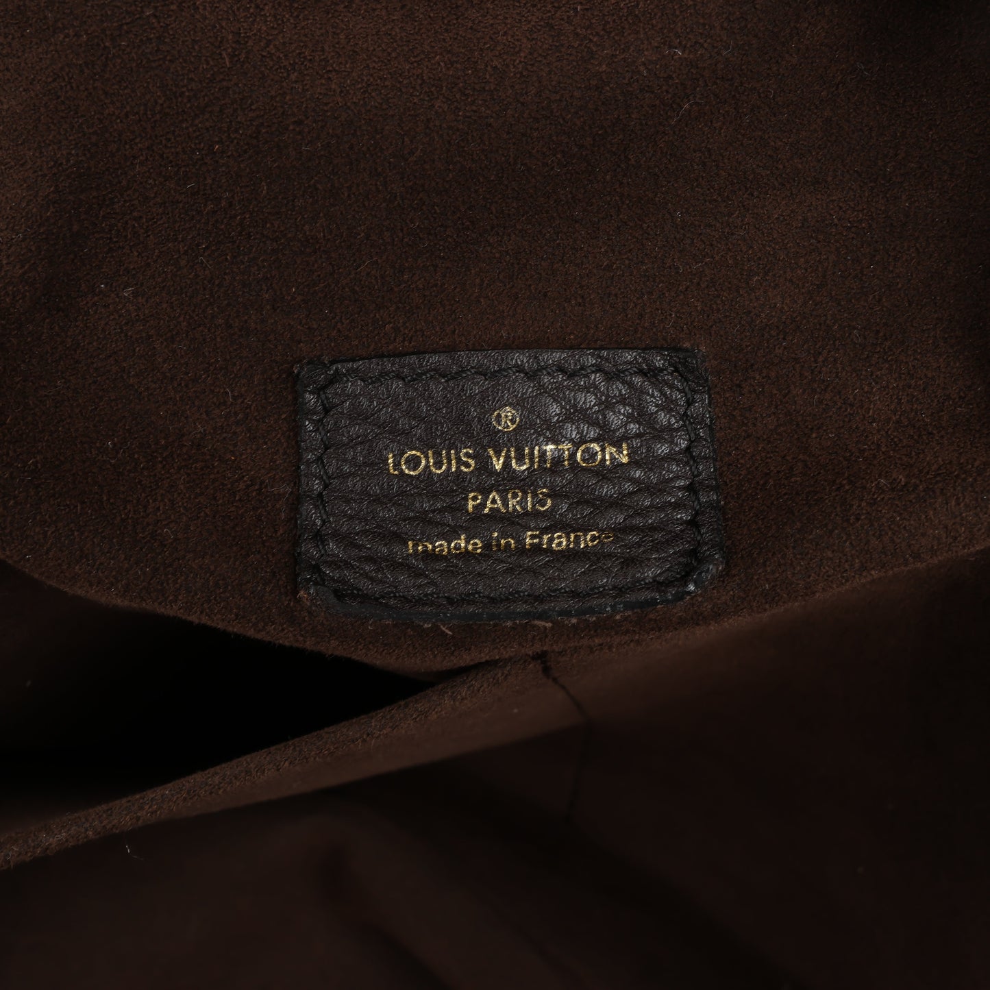 Louis Vuitton Monogram Mahina Leather Lunar GM Handbag in Brown M97052