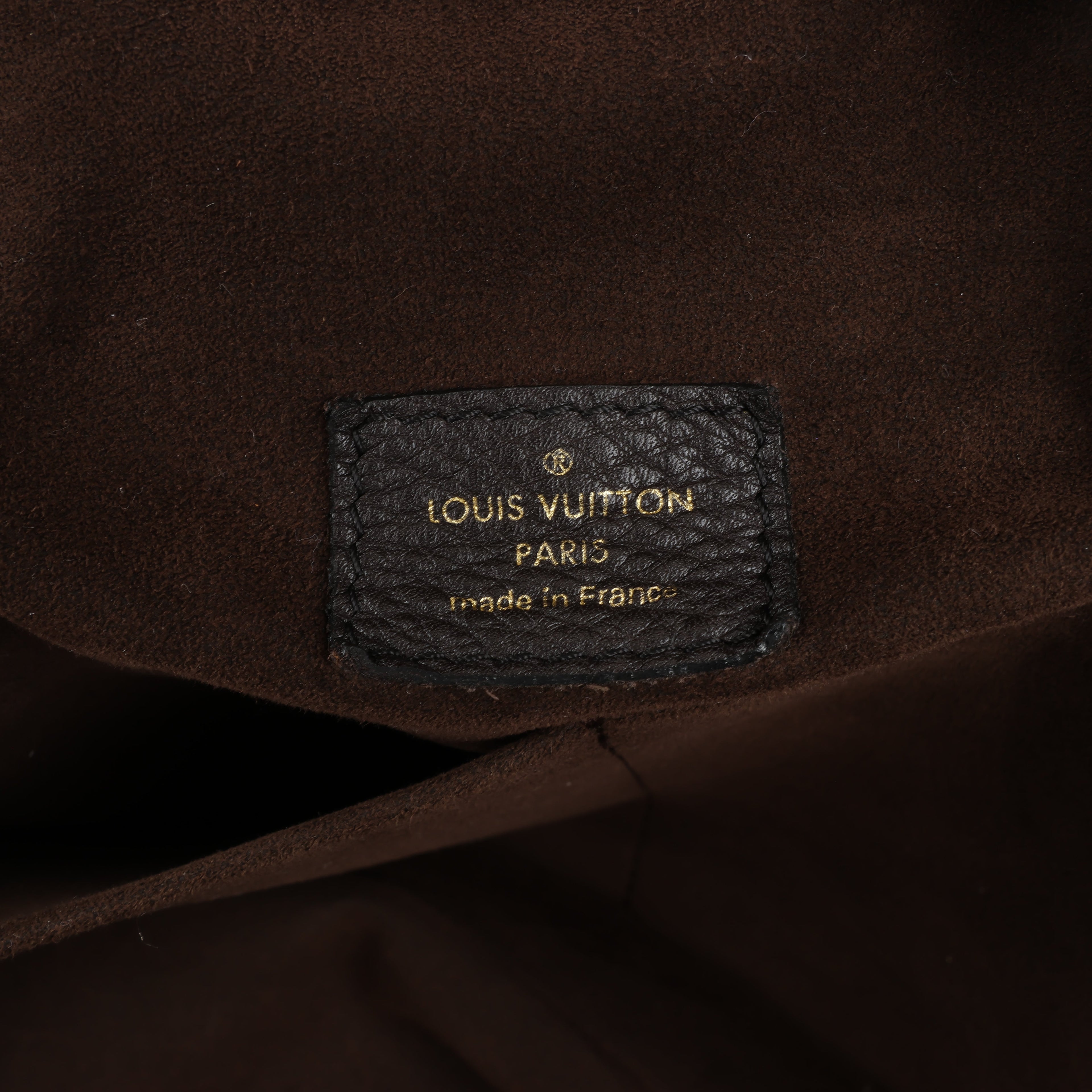 Louis Vuitton Monogram Mahina Leather Lunar GM Handbag in Brown M97052