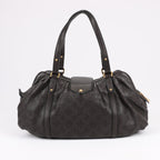 Louis Vuitton Monogram Mahina Leather Lunar GM Handbag in Brown M97052