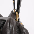 Louis Vuitton Monogram Mahina Leather Lunar GM Handbag in Brown M97052