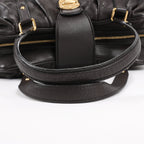 Louis Vuitton Monogram Mahina Leather Lunar GM Handbag in Brown M97052