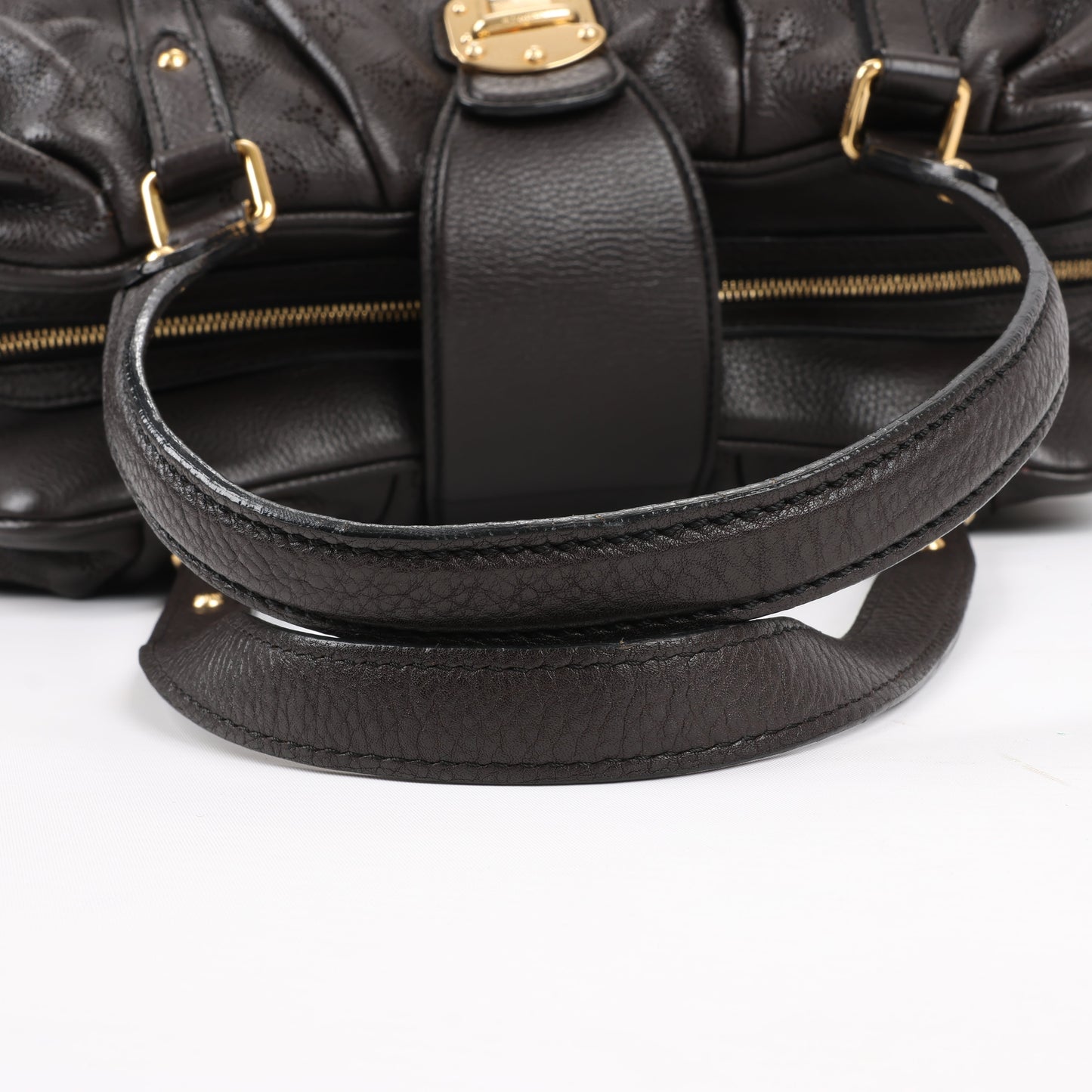 Louis Vuitton Monogram Mahina Leather Lunar GM Handbag in Brown M97052