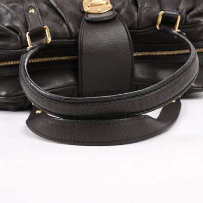 Louis Vuitton Monogram Mahina Leather Lunar GM Handbag in Brown M97052