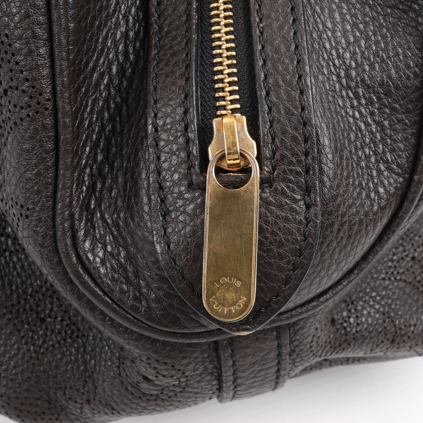 Louis Vuitton Monogram Mahina Leather Lunar GM Handbag in Brown M97052