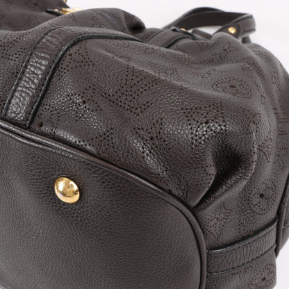 Louis Vuitton Monogram Mahina Leather Lunar GM Handbag in Brown M97052