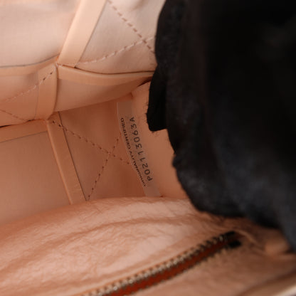 Bottega Veneta Maxi Intrecciato Cassette Leather Shoulder Bag in Powder Beige