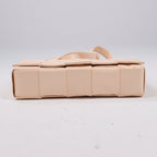 Bottega Veneta Maxi Intrecciato Cassette Leather Shoulder Bag in Powder Beige