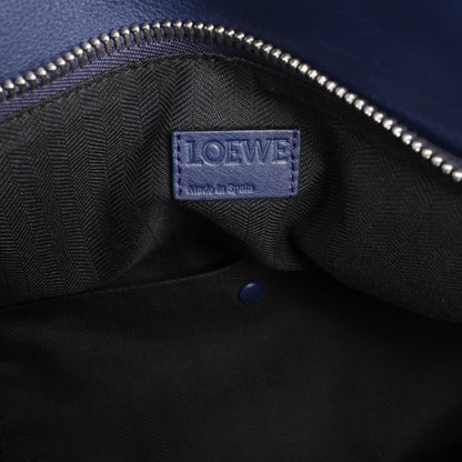 LOEWE Puzzle – Große 2-Wege-Handtasche aus Leder in Marineblau