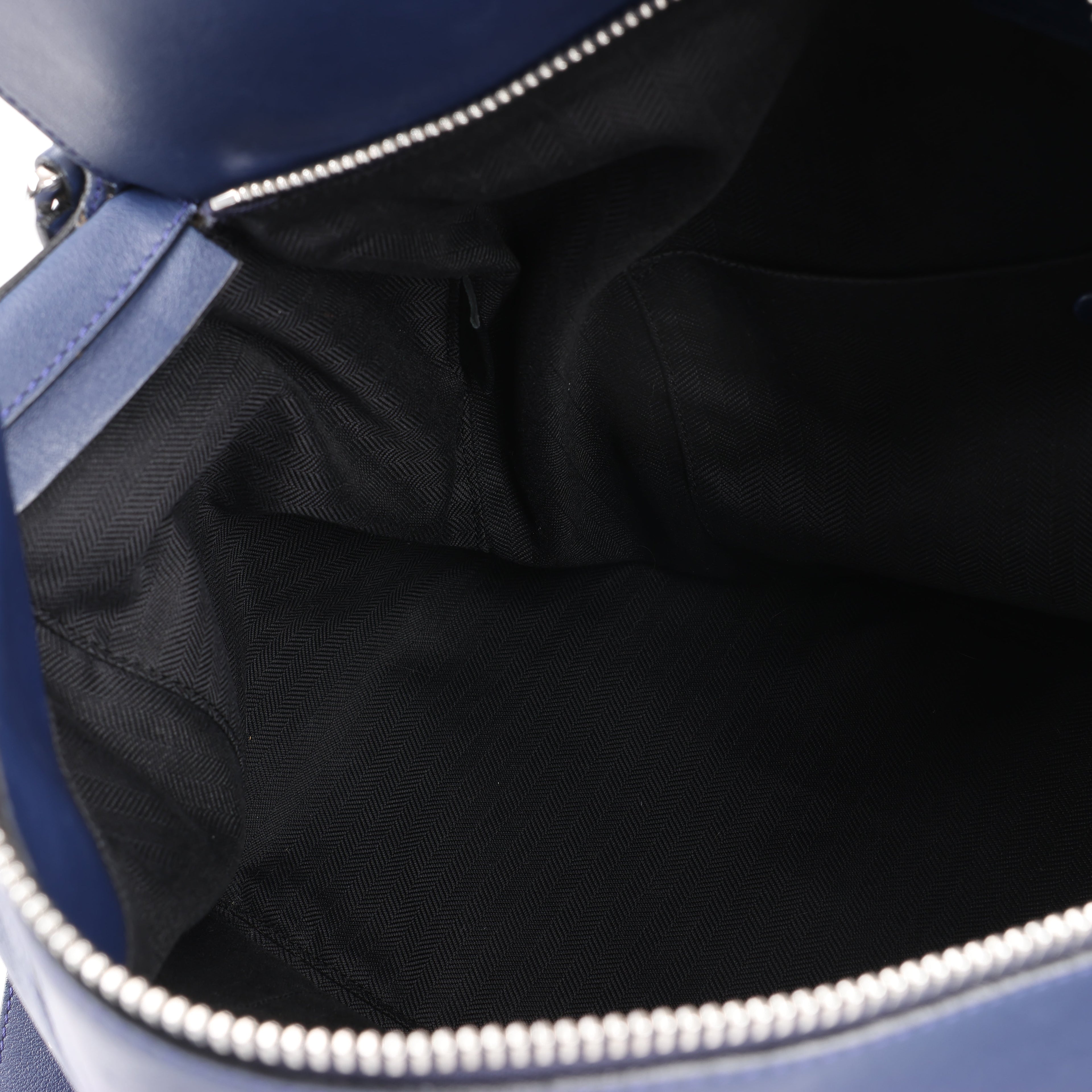 LOEWE Puzzle Large Leather 2Way Handbag in Navy Blue