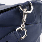 LOEWE Puzzle Large Leather 2Way Handbag in Navy Blue
