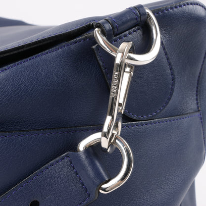LOEWE Puzzle – Große 2-Wege-Handtasche aus Leder in Marineblau