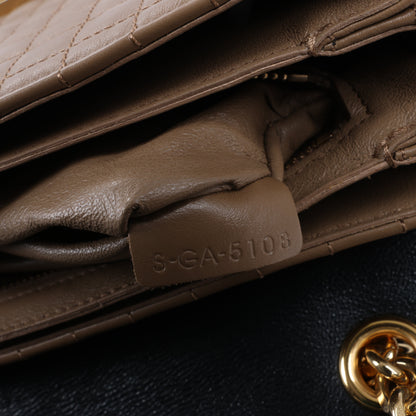 Sac à bandoulière en cuir Celine C Sées Medium Noir × Marron