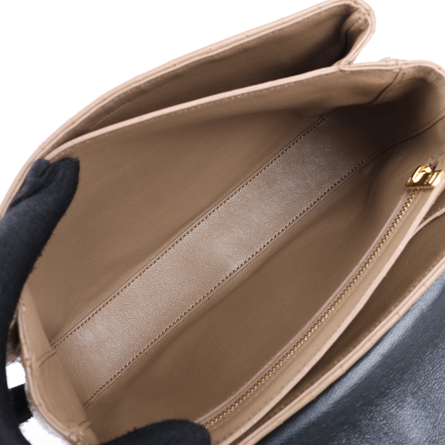 Sac à bandoulière en cuir Celine C Sées Medium Noir × Marron