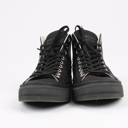 Louis Vuitton Damier Nylon Calfskin Sprinter Sneaker Boots in Black, Size 42.5 EU