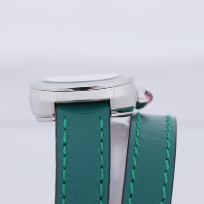 Montre Bulgari Serpenti SPS27 1NJ2IT SS et cuir QZ cadran noir