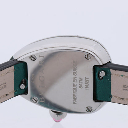 Montre Bulgari Serpenti SPS27 1NJ2IT SS et cuir QZ cadran noir