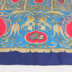 Hermès Carré 90 "LA PRESENTATION" Silk handkerchief in Navy Blue