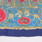 Hermès Carré 90 "LA PRESENTATION" Silk handkerchief in Navy Blue