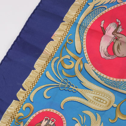 Hermès Carré 90 "LA PRESENTATION" Silk handkerchief in Navy Blue