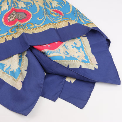 Hermès Carré 90 "LA PRESENTATION" Silk handkerchief in Navy Blue