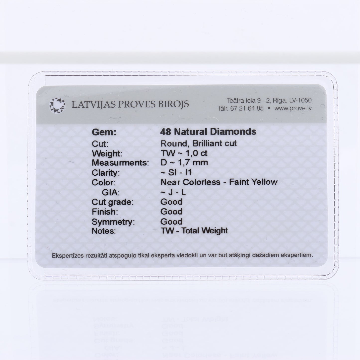 Nicht signierte Diamantohrringe (K18WG, 6,5 g, 0,50/0,50 ct)