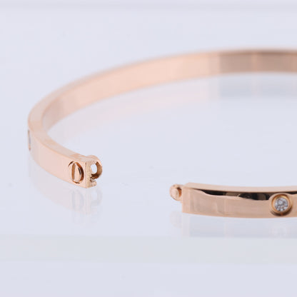 Cartier Love SM Half Diamond Bracelet 750(PG) 18.6g 17